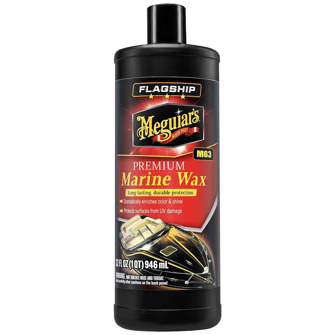 M6332 – MEGUIARS WAX Marine Wax, Use To Remove Light Oxidation/ Fine Scratches/ Swirls And Protects Fiberglass Gel Co...